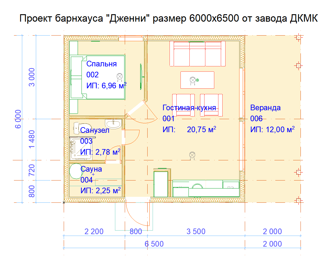 Планировка барнхауса Дженни Планировка барнхауса Дженни